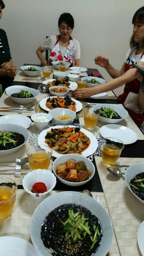 韓国料理教室　ジャージャー麺