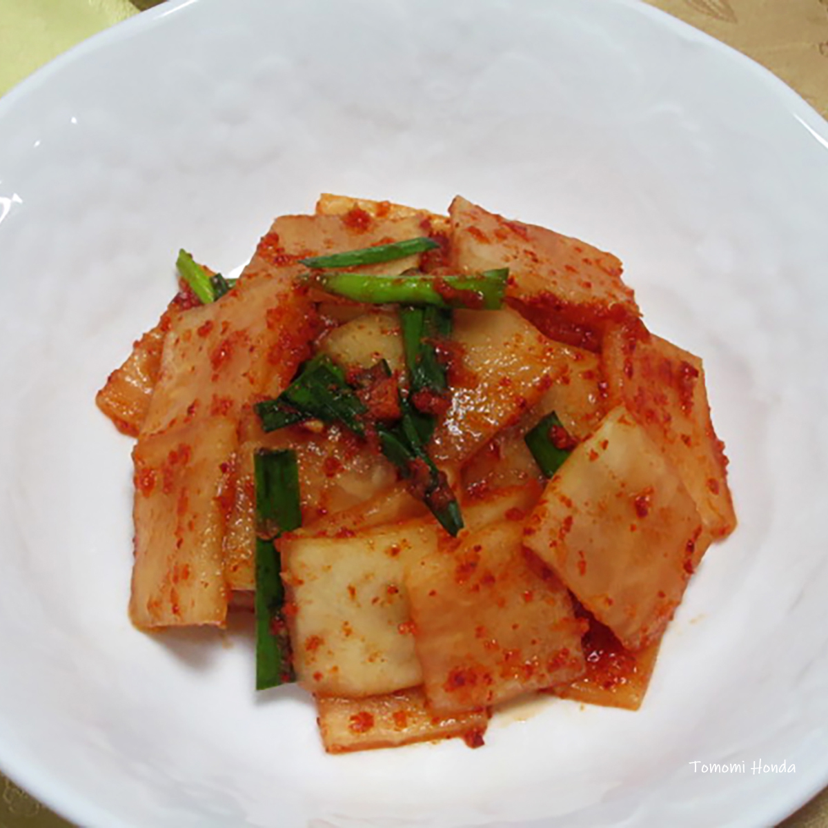 インスタライブ韓国料理教室：大根の薄切りキムチ