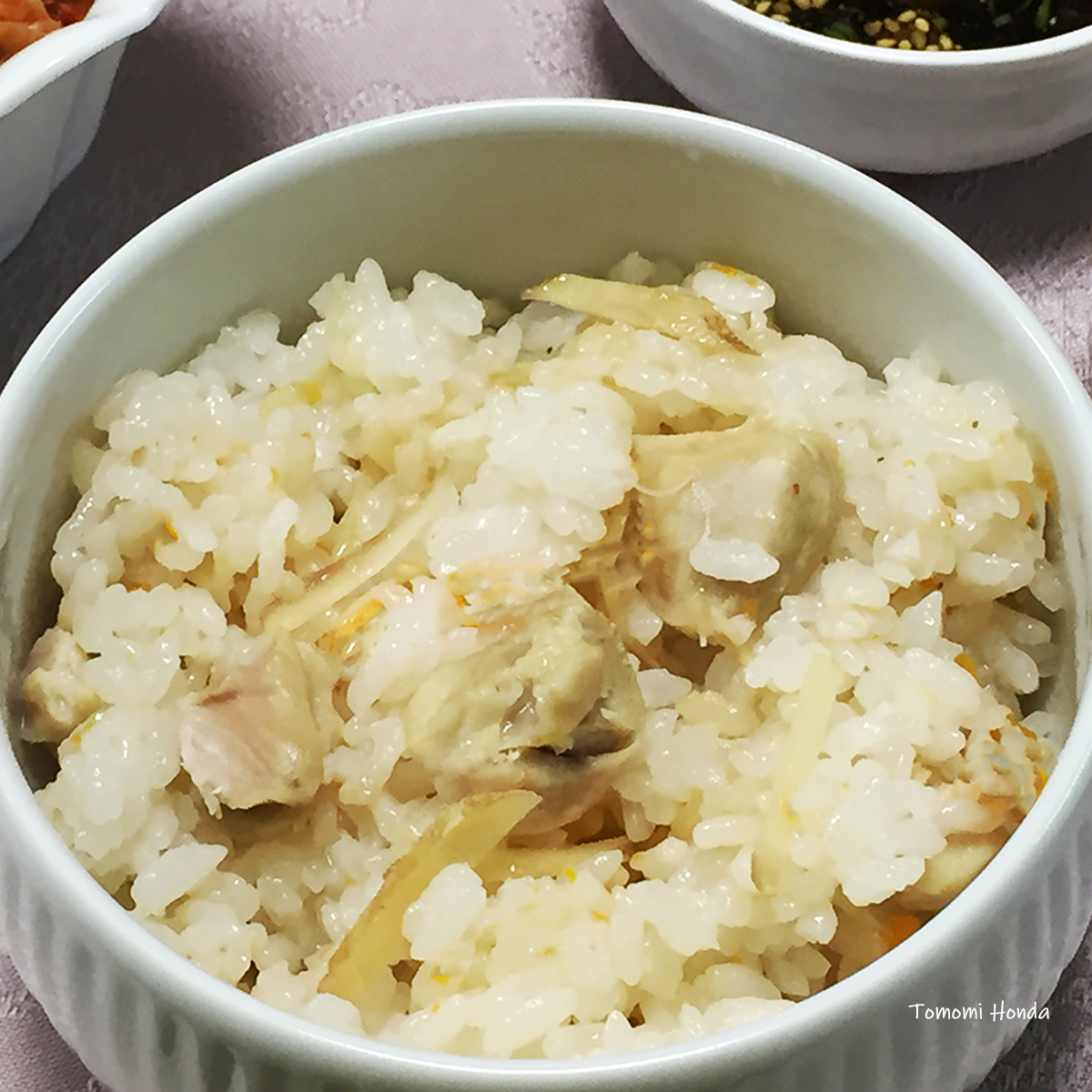 インスタライブ韓国料理教室：鶏肉と生姜の炊き込みご飯