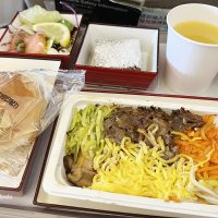 アシアナ航空機内食：ビビンバ