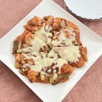 トマト風味のチーズアスパラガスチヂミ