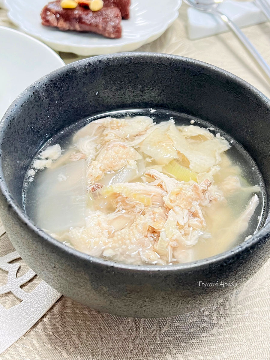 韓国料理ディプロマレッスン 鶏コムタン