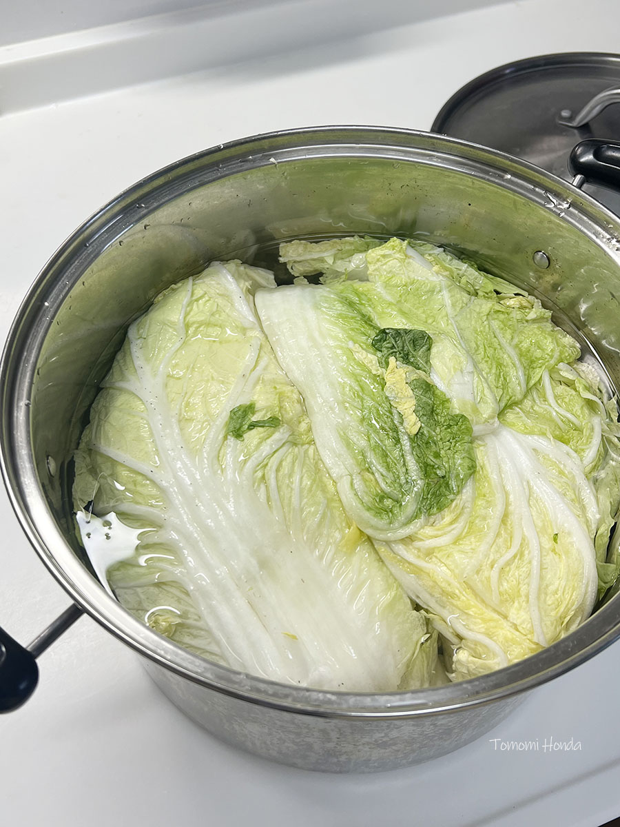 韓国料理ディプロマレッスン 白キムチ