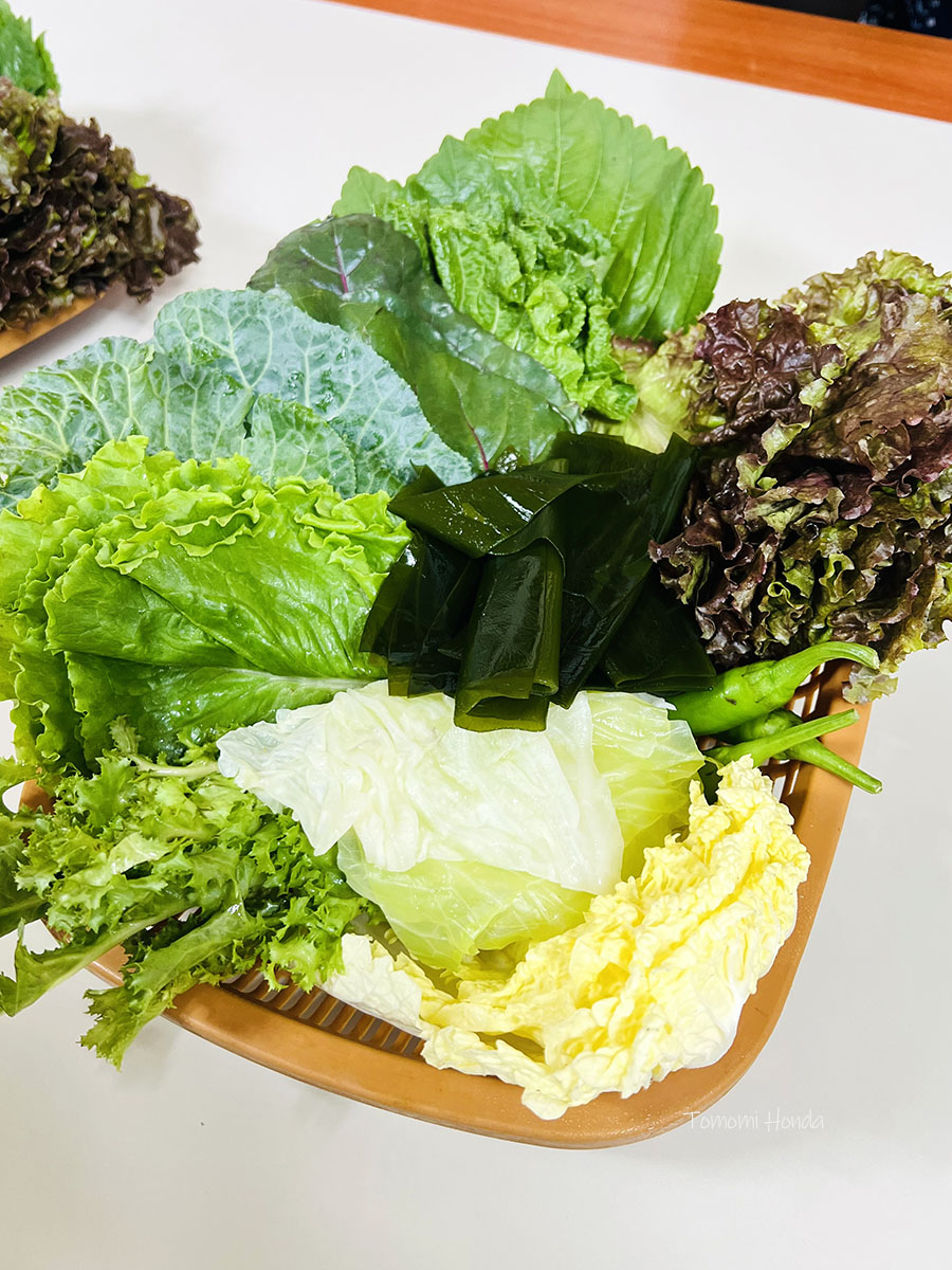 新堂 トソクポリパプ 葉物野菜